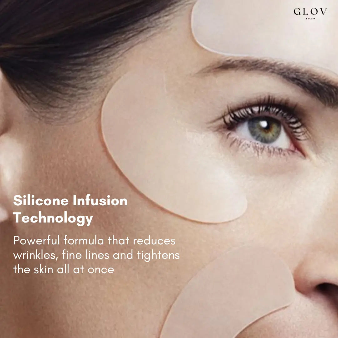4 Glov Micro Infusion System Bundle + 12 Serums + 8 Needles + Glov Moisturizer Deep Hydration + Glov Anti-Wrinkle Silicone Patches Kit - Glov Beauty