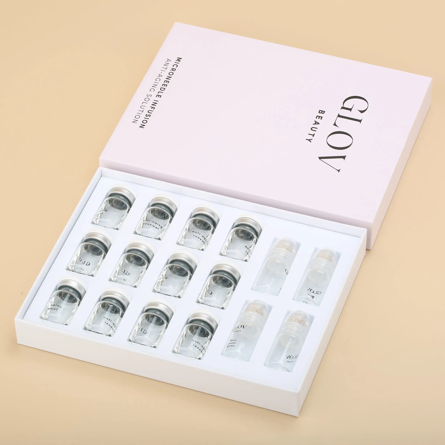 4 Glov Micro Infusion System + 12 Serums + 8 Pairs Microneedle Eye Patches Glov Beauty