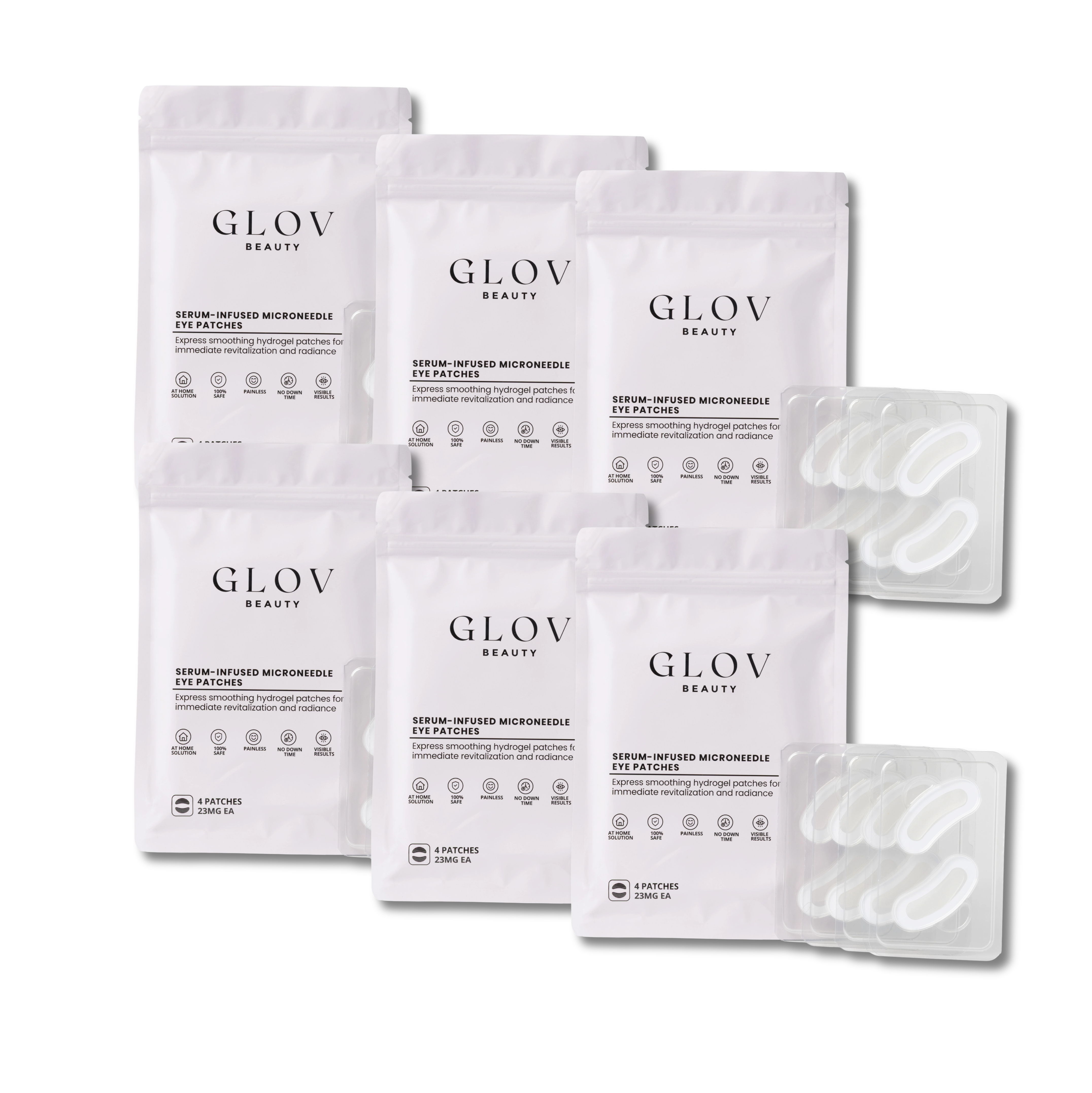 Glov Serum-Infused Microneedle Eye Patches BOGO