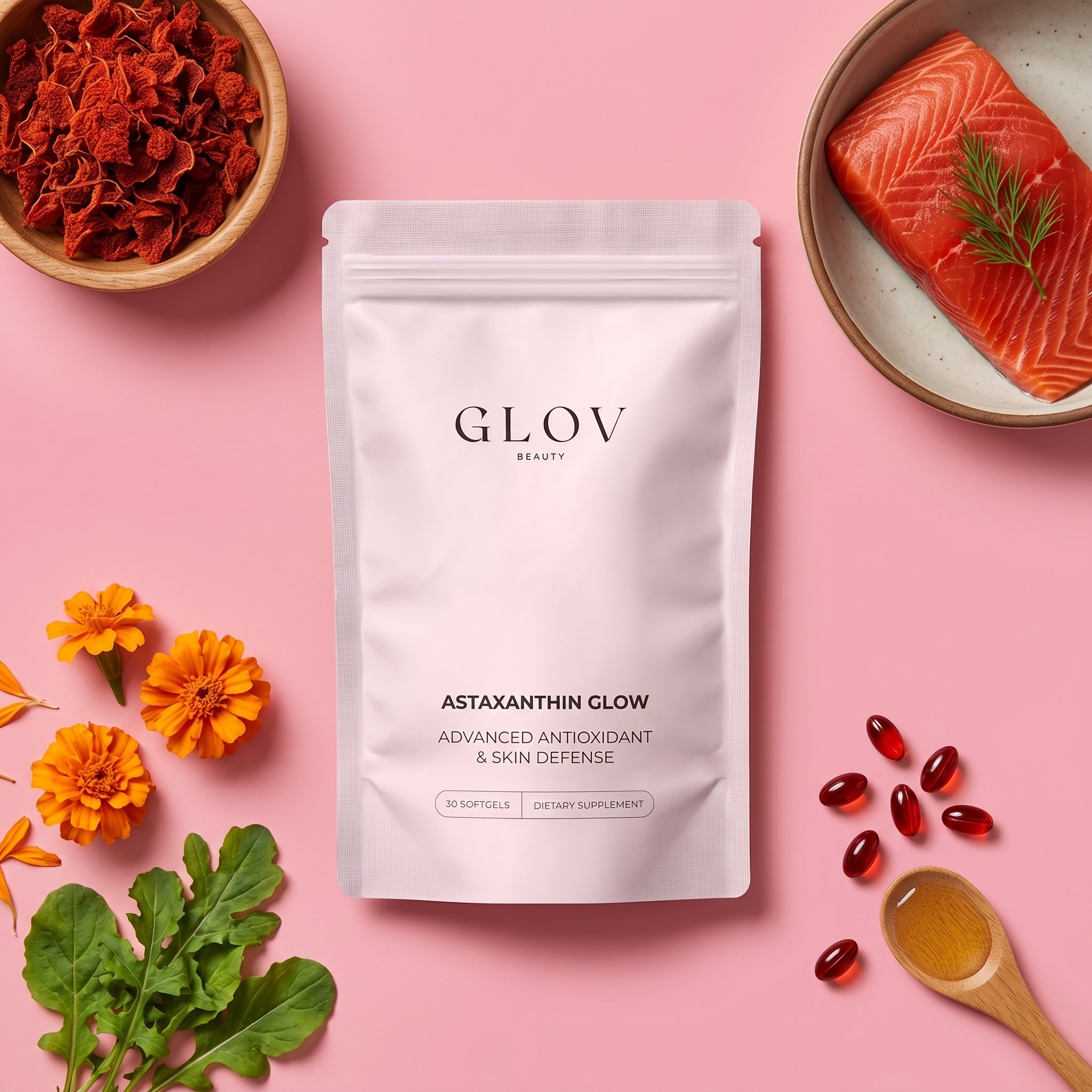Astaxanthin Glow - Advanced Antioxidant & Skin Defense Softgels