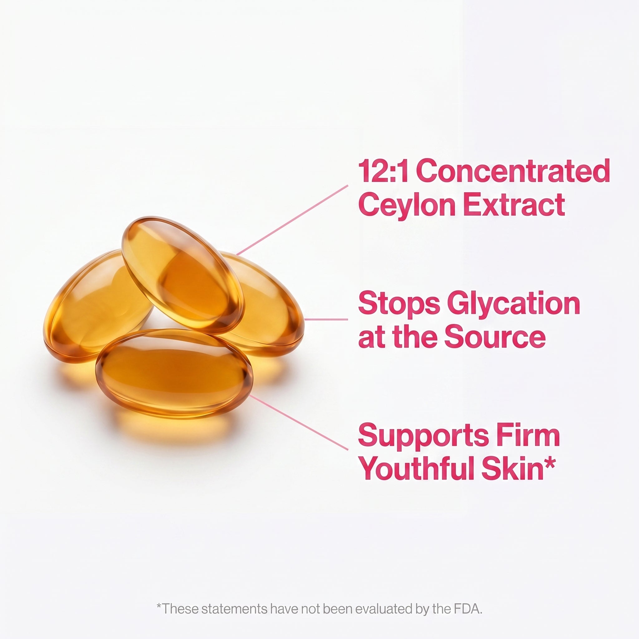 Ceylon Cinnamon - Anti-Glycation Skin Aging Softgels
