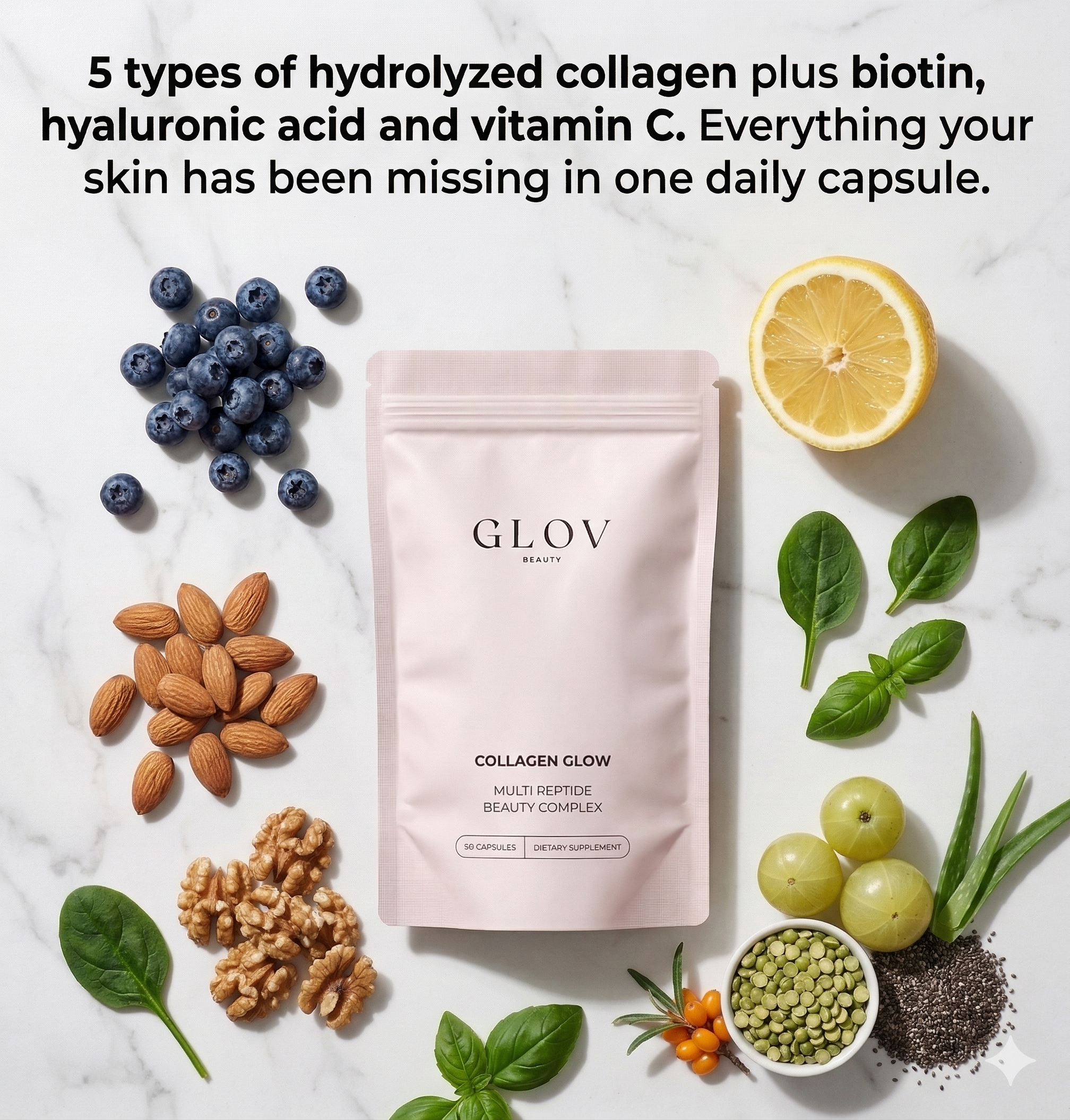 Collagen Glow - Multi Peptide Beauty Complex Capsules
