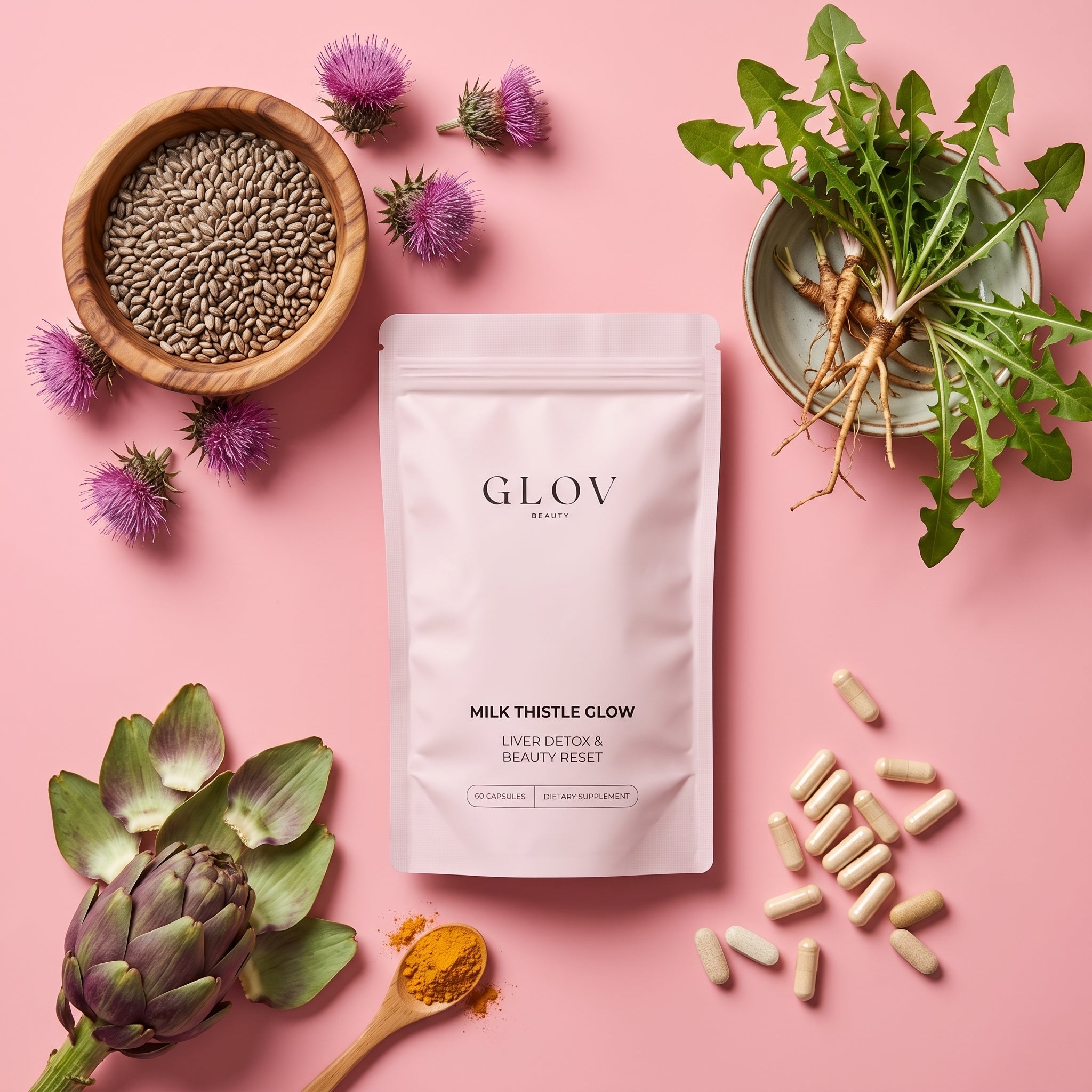 Milk Thistle Glow - Liver Detox & Beauty Reset Capsules