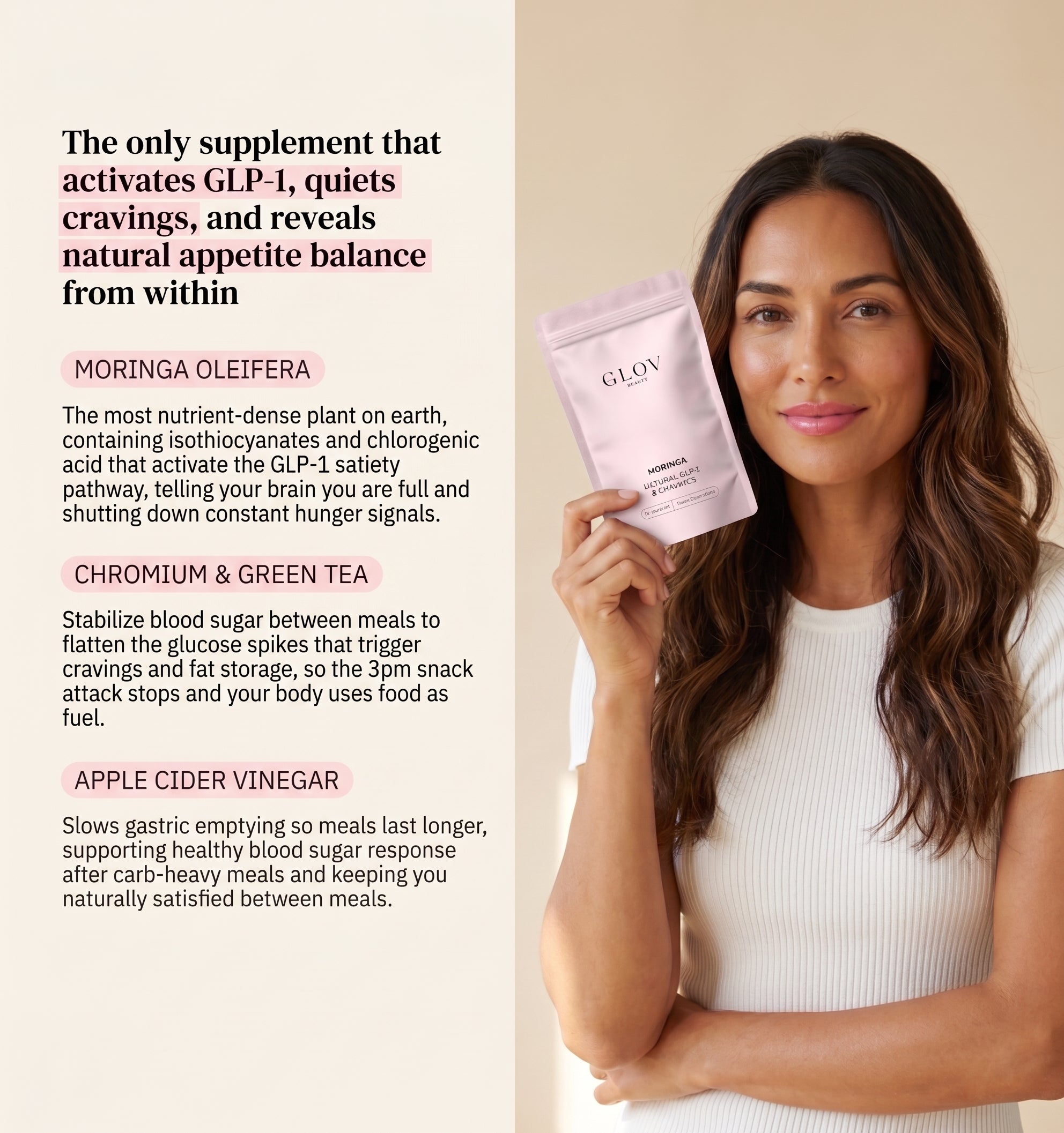Moringa Lean - Natural GLP-1 & Cravings Capsules