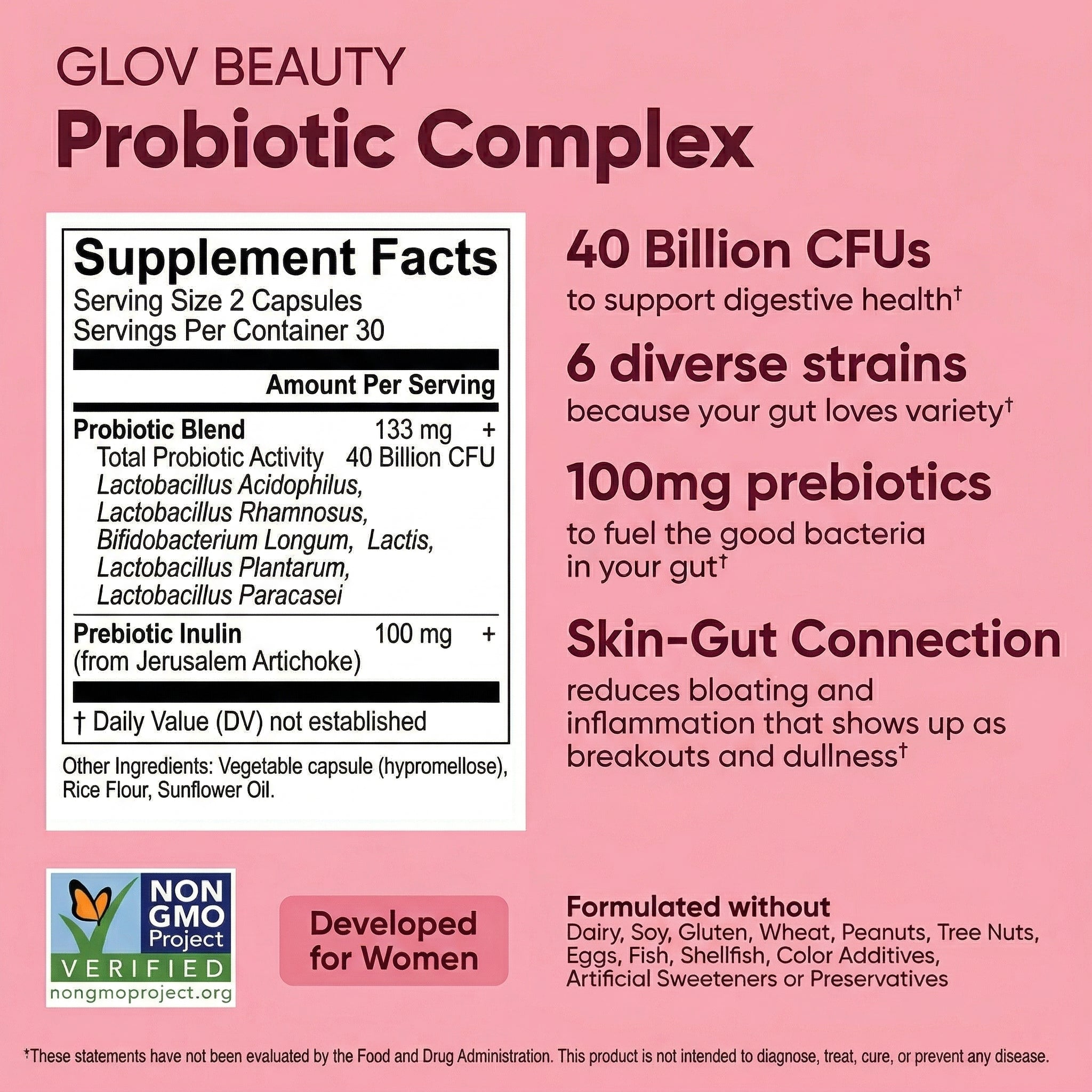 Probiotic Complex - Bloat, Skin & Digestive Balance