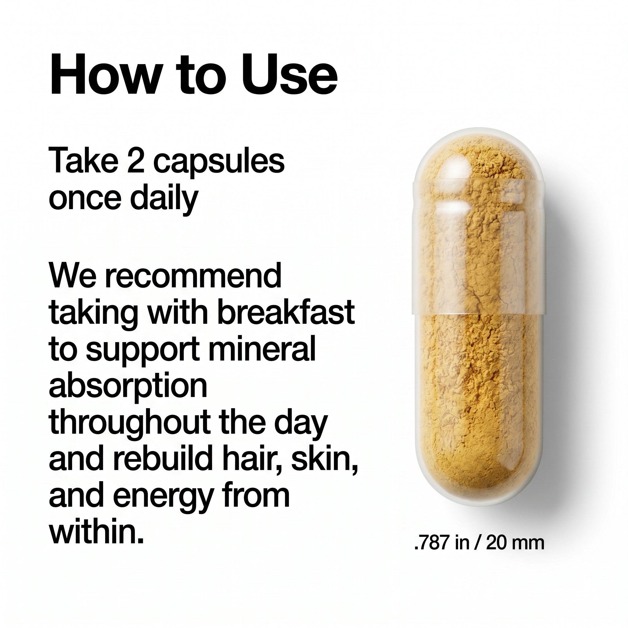 Sea Moss Glow - 92 Minerals Skin & Hair Capsules