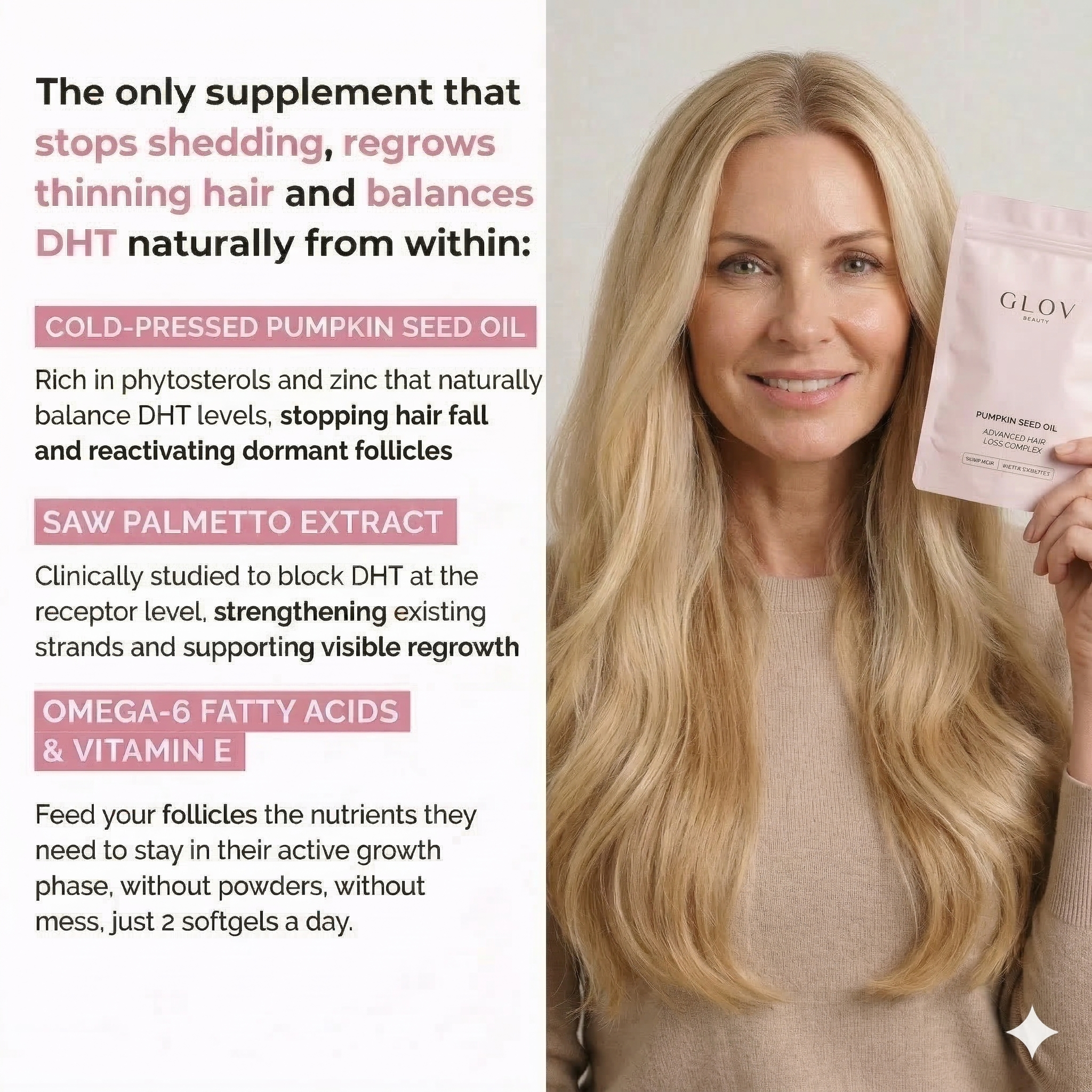 Pumpkin Seed Oil - Advanced Hair Loss Complex Softgels