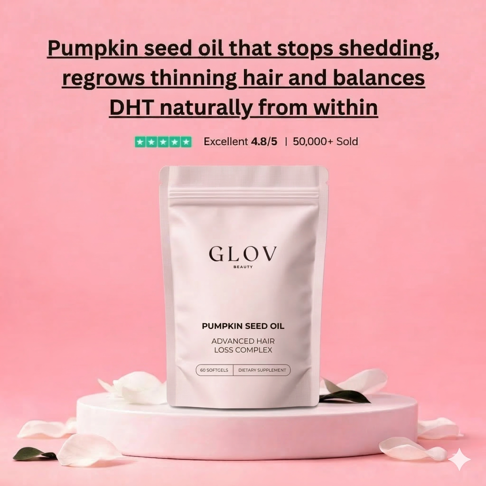 Pumpkin Seed Oil - Advanced Hair Loss Complex Softgels