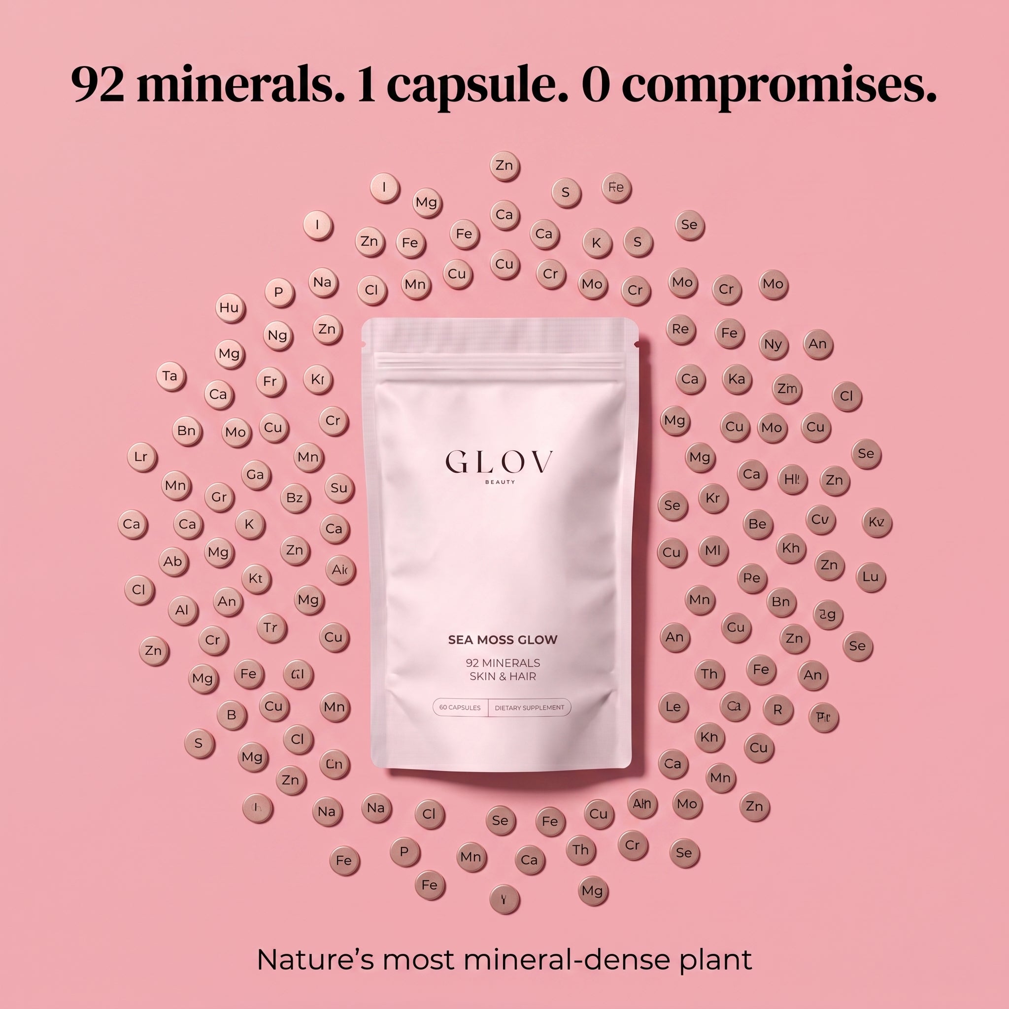Sea Moss Glow - 92 Minerals Skin & Hair Capsules