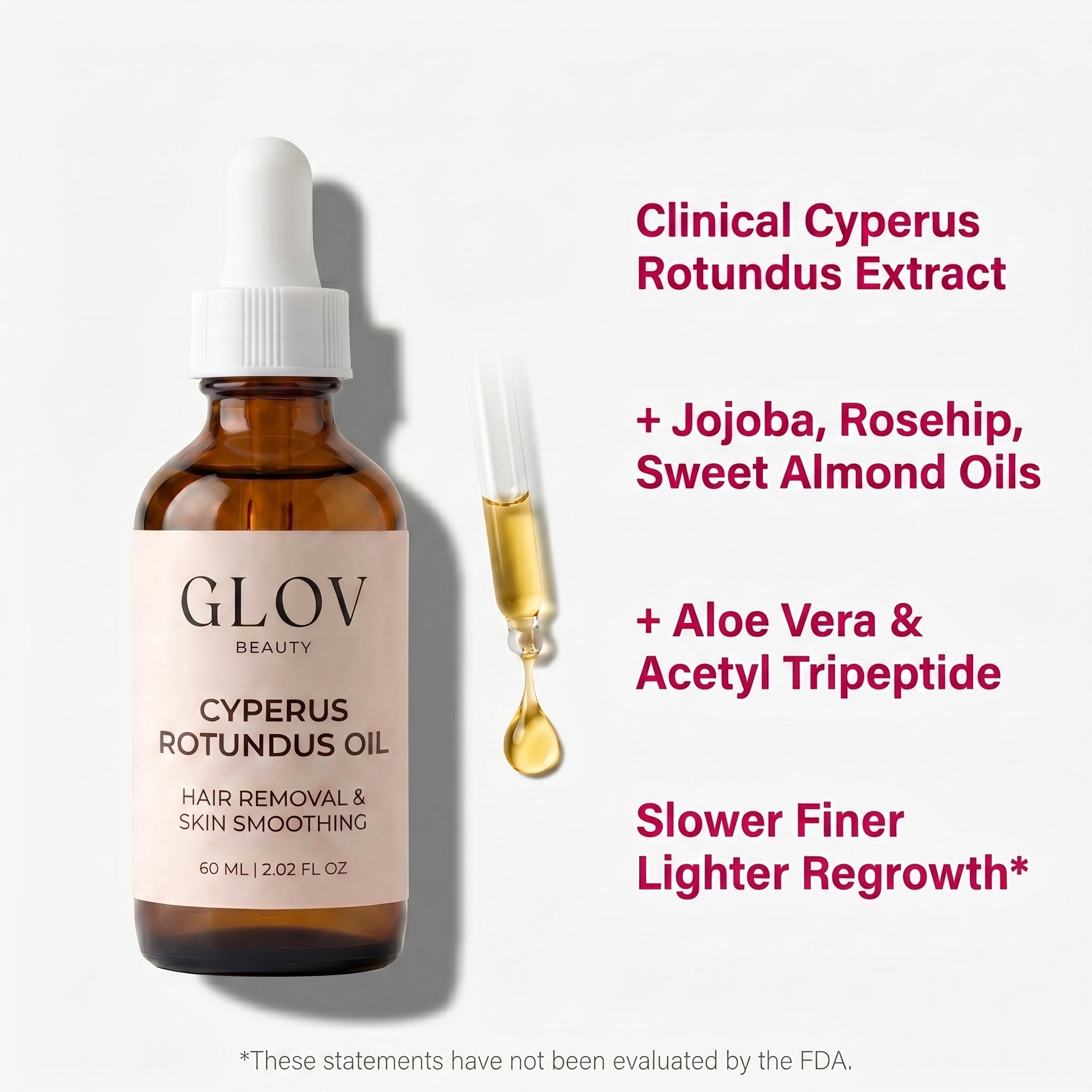 Cyperus Rotundus Oil - Hair Removal & Skin Smoothing Formula