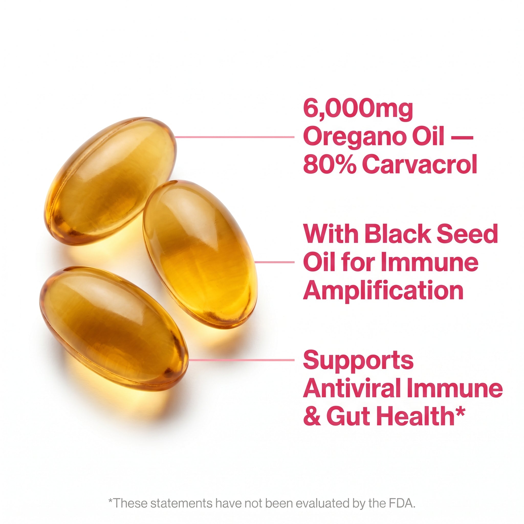 Oil of Oregano - Antiviral Immune & Gut Softgels