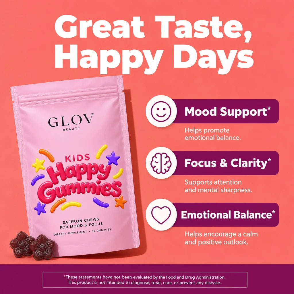 Happy Gummies for Kids - Saffron Chews for Mood & Focus