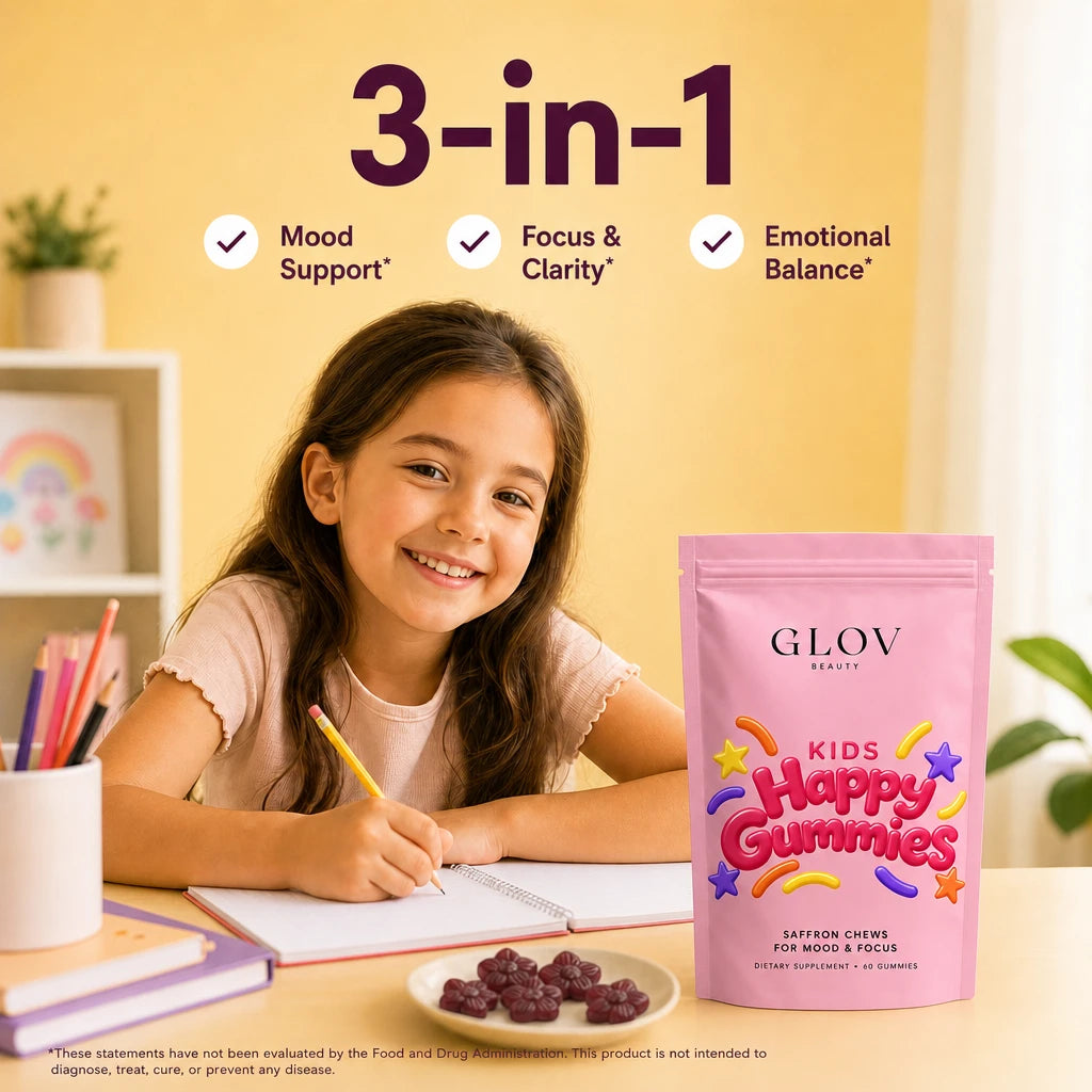 Happy Gummies for Kids - Saffron Chews for Mood & Focus