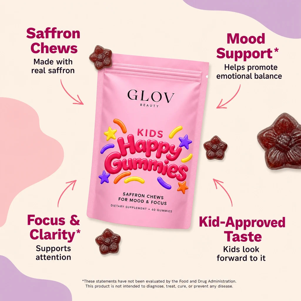 Happy Gummies for Kids - Saffron Chews for Mood & Focus