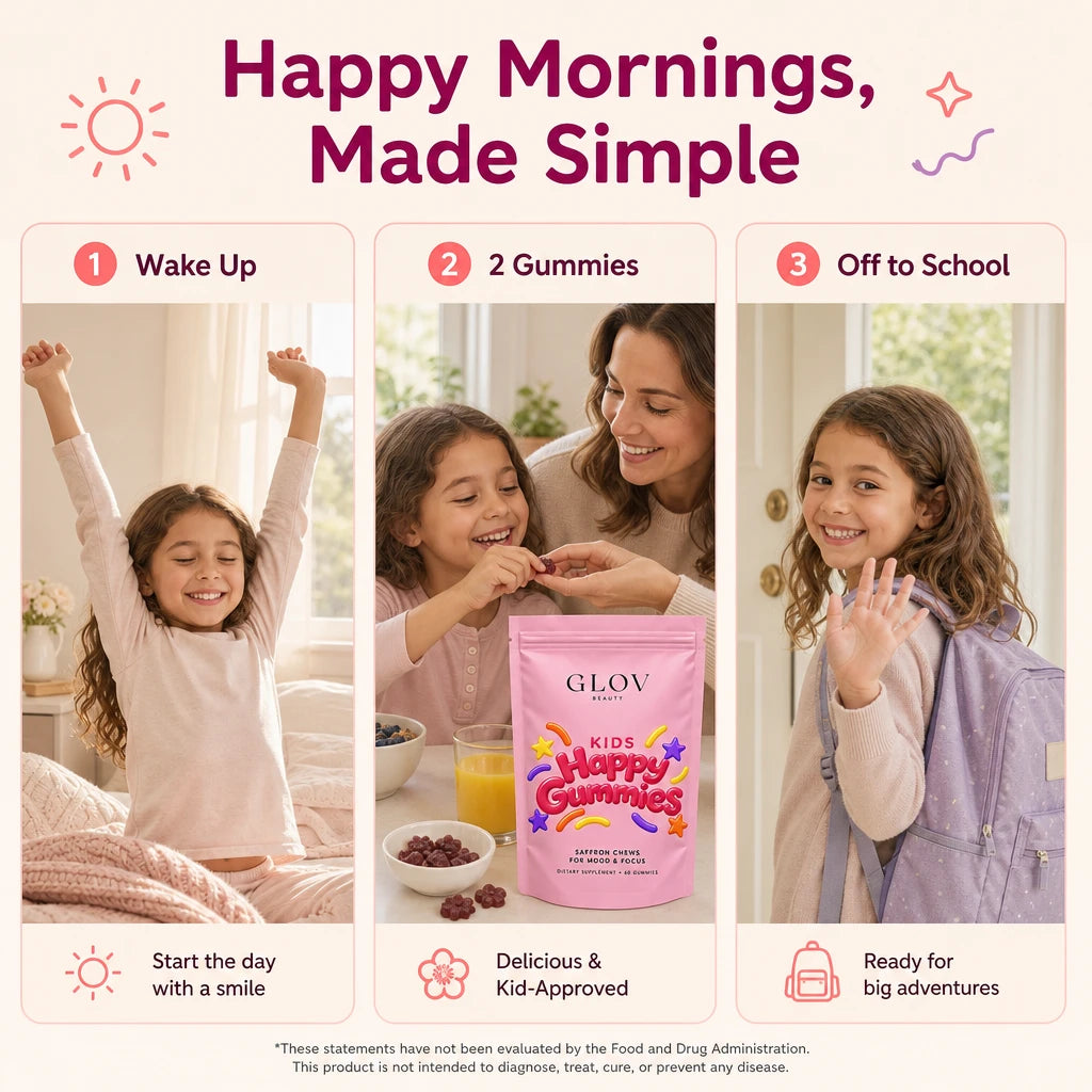 Happy Gummies for Kids - Saffron Chews for Mood & Focus