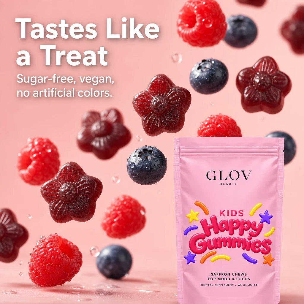 Happy Gummies for Kids - Saffron Chews for Mood & Focus